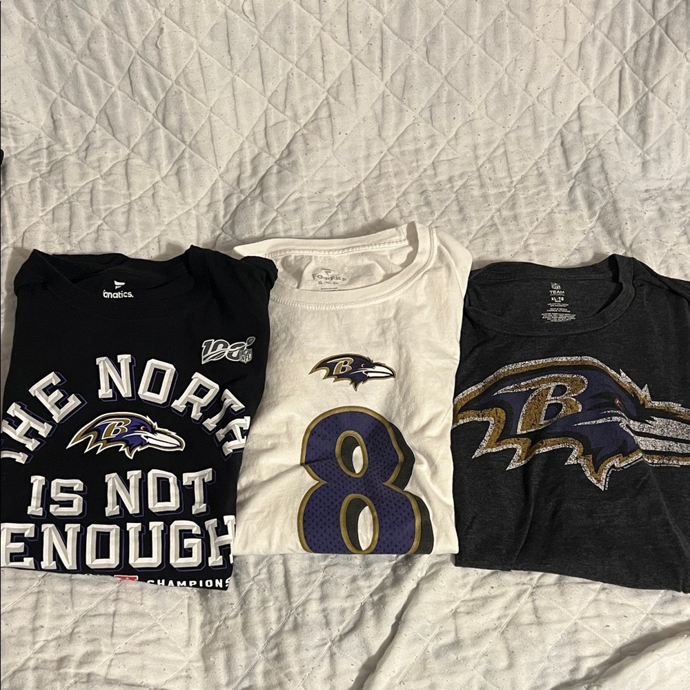 Baltimore Ravens T-Shirts Trio